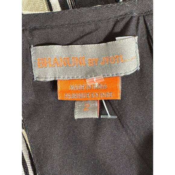 Anthropologie Bhanuni by Jyoti Tiered Maxi Dress in Black Print Size 2 - Picture 9 of 16